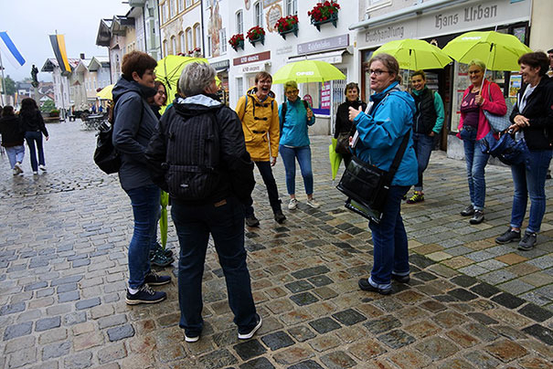 Ulla bei einer Stadtführung in der Markstraße